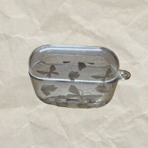 airpods pro clear glitter butterfly phone case